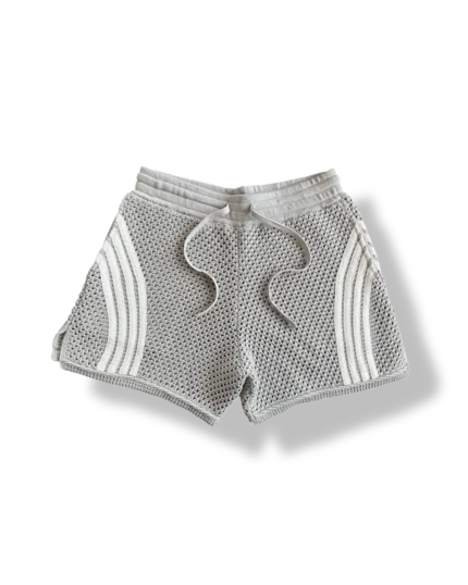 Saalt Studio Crochet Shorts Sand